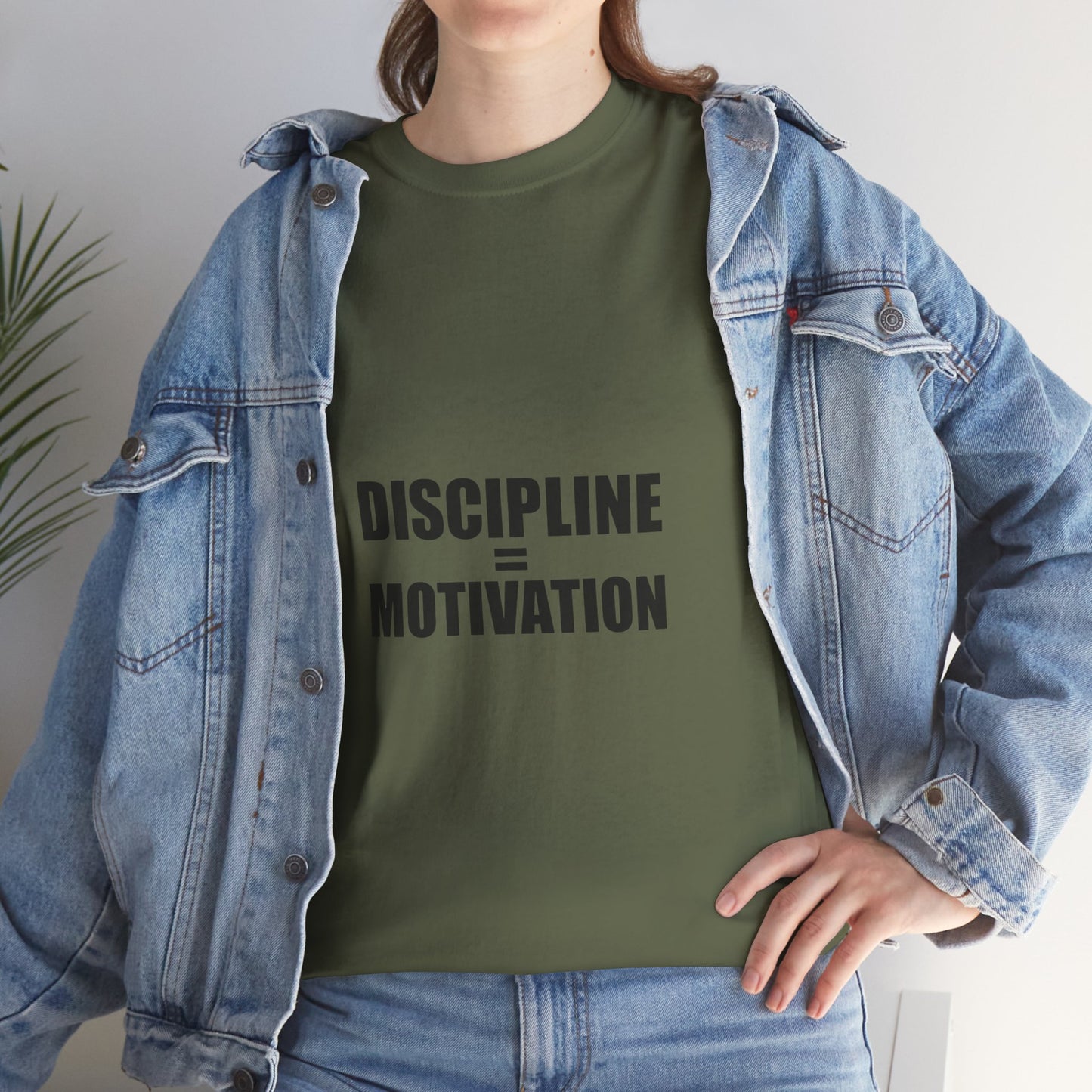 Discipline Over Motivation T-Shirt — Minimalist Motivational Tee