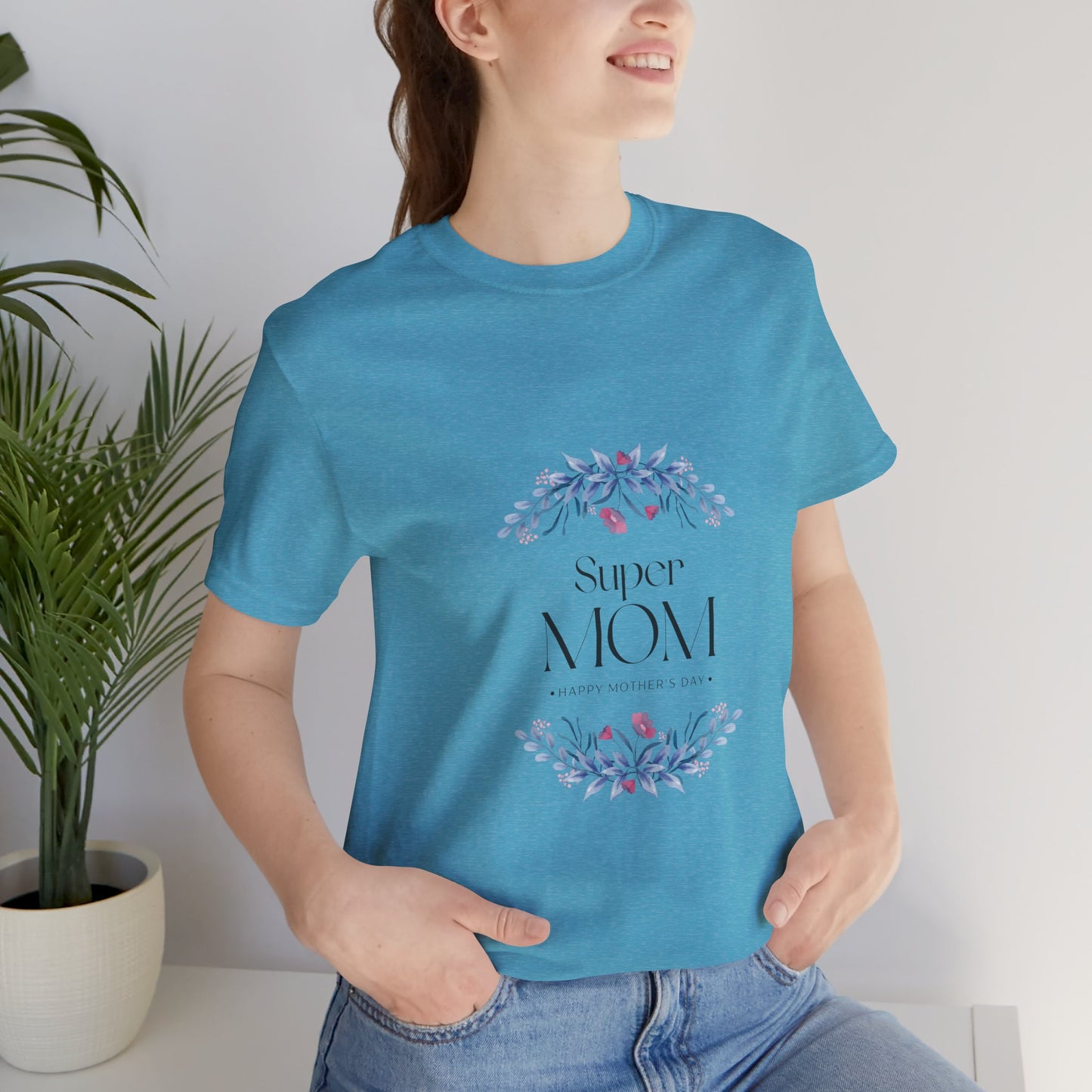 Super Mom Floral T-Shirt – Mother's Day Gift Tee