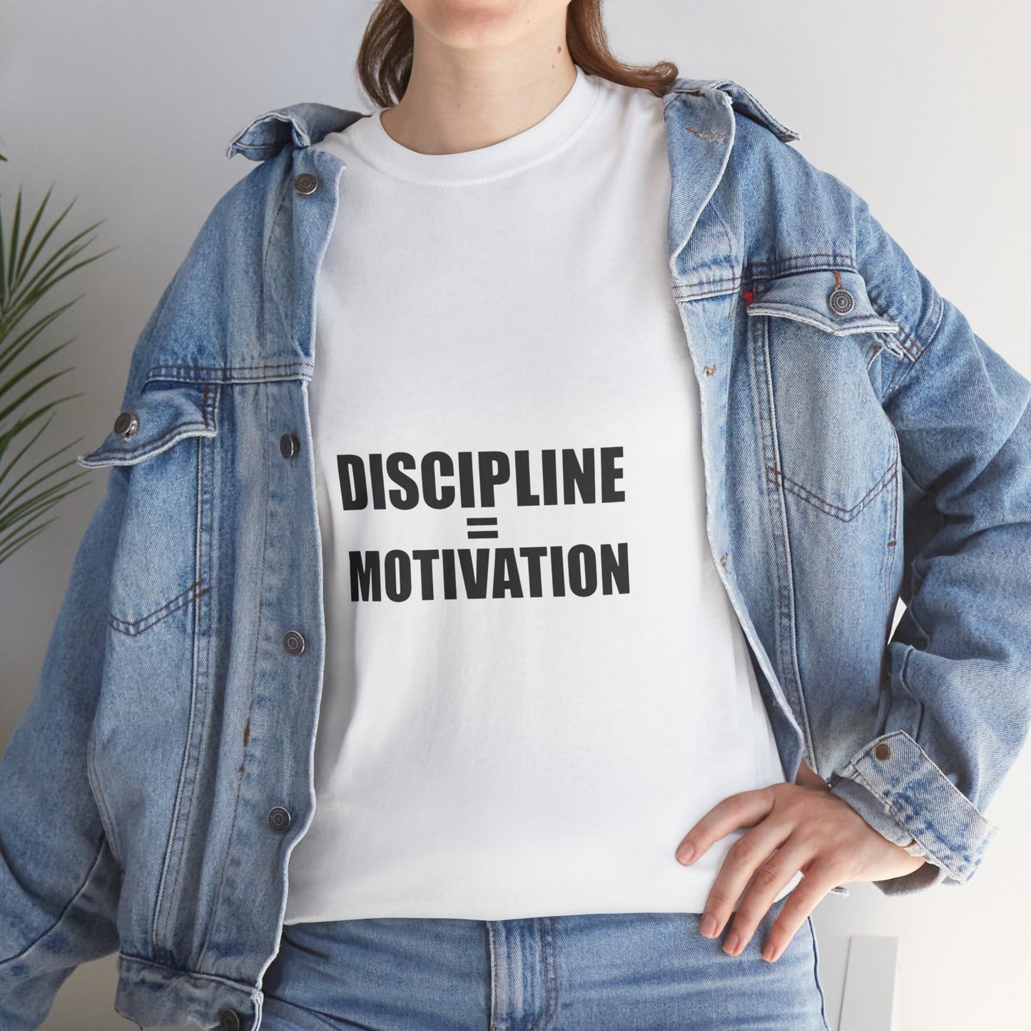 Discipline Over Motivation T-Shirt — Minimalist Motivational Tee
