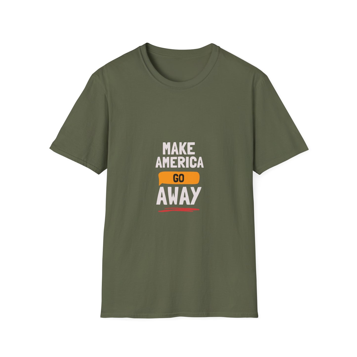 Graphic T‑Shirt — "Make America Go Away" Protest Tee
