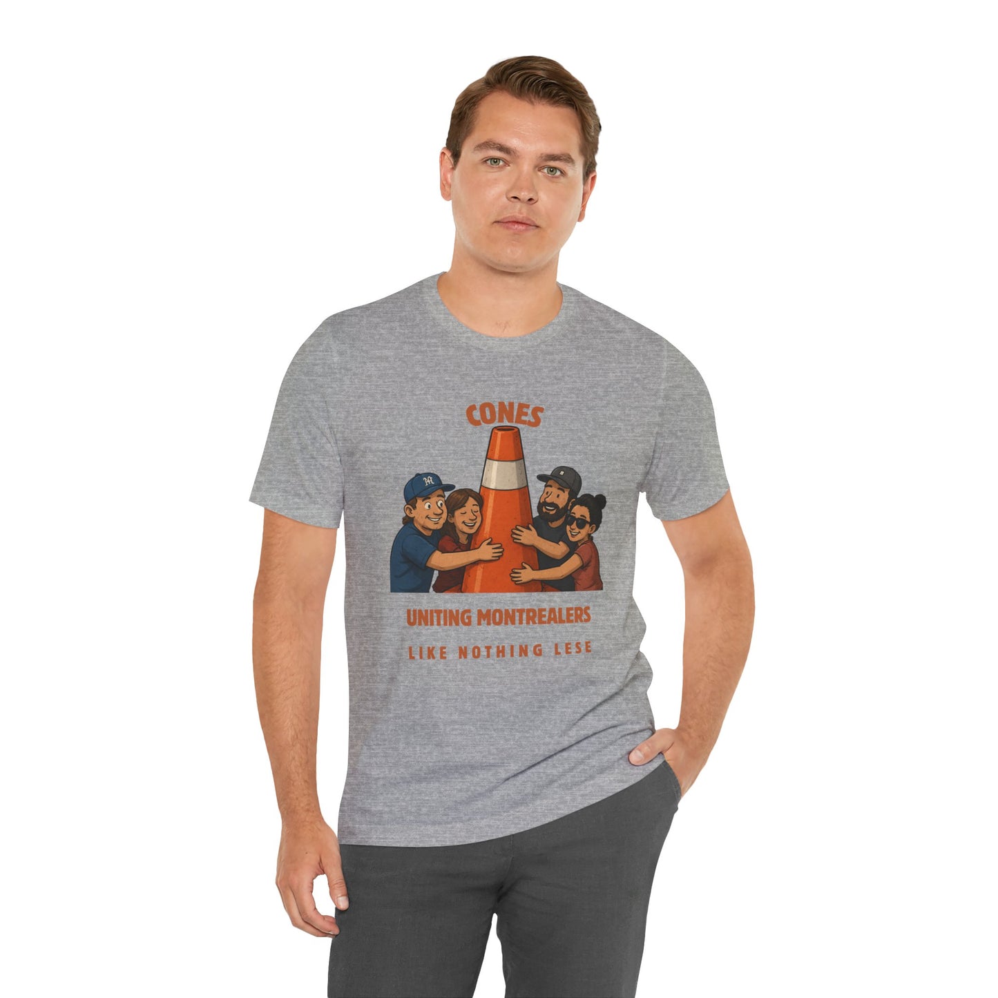 Cones Uniting Montrealers T-Shirt — "Like Nothing Else" Community Tee