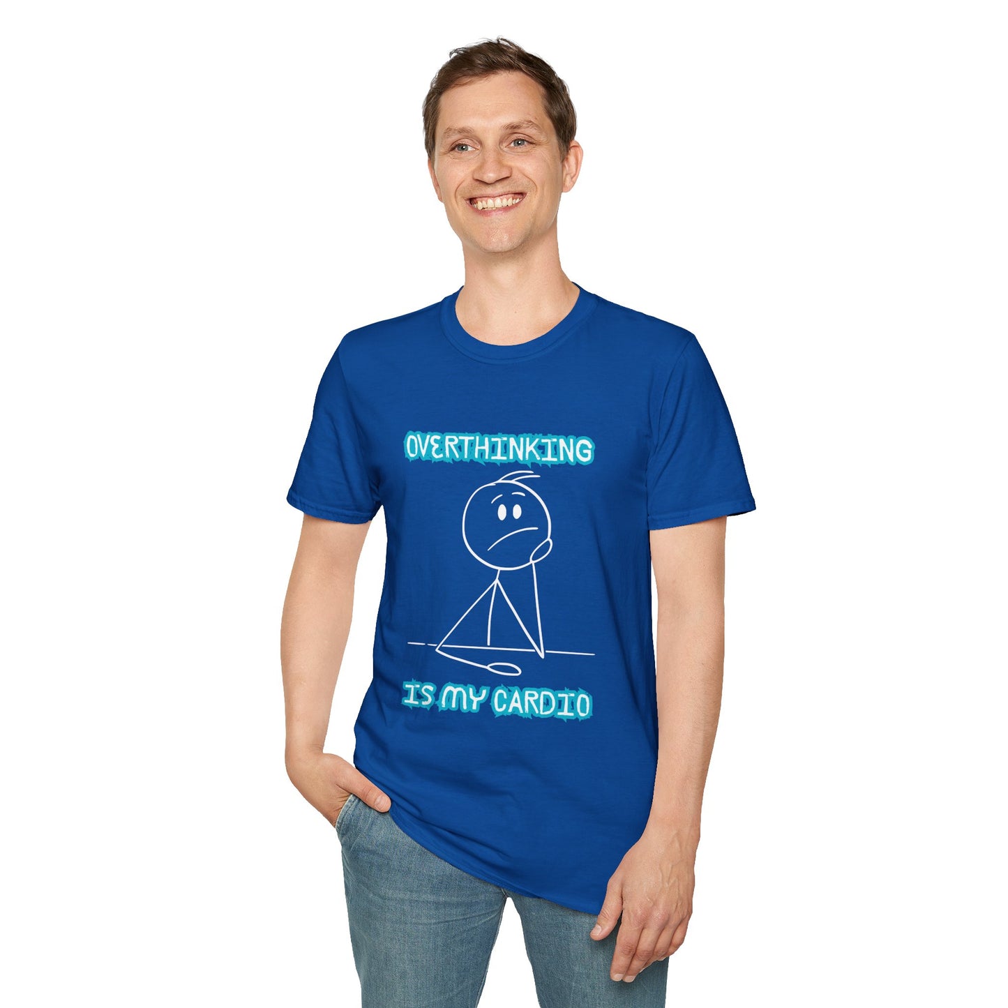 Overthinking Is My Cardio T-Shirt — Funny Mental Health Graphic Tee