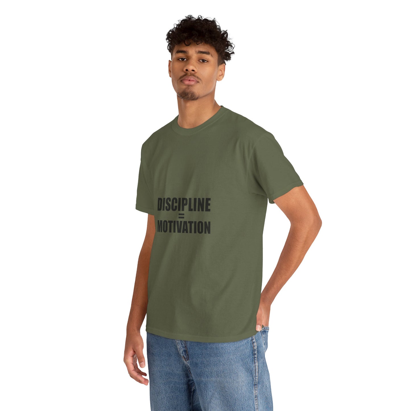 Discipline Over Motivation T-Shirt — Minimalist Motivational Tee
