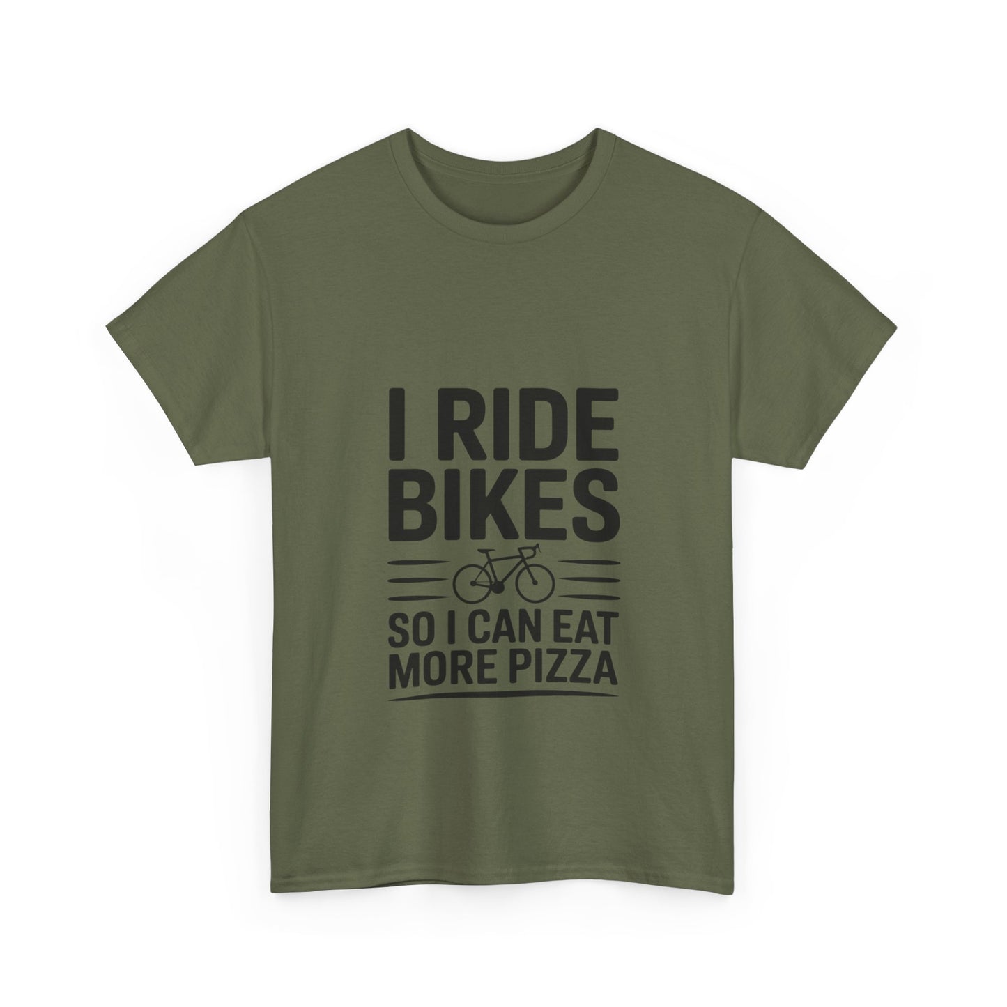 I Ride Bikes So I Can Eat More Pizza T-Shirt