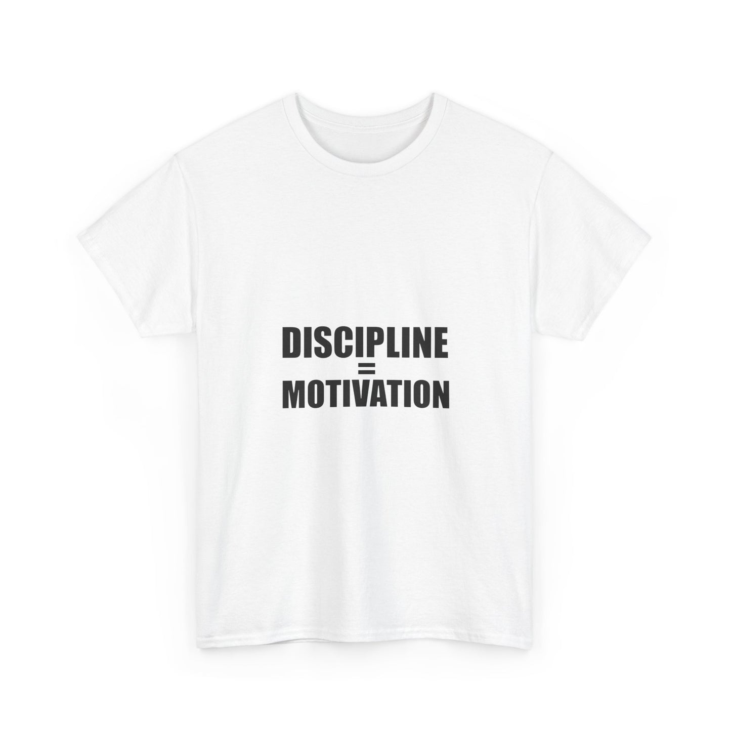 Discipline Over Motivation T-Shirt — Minimalist Motivational Tee