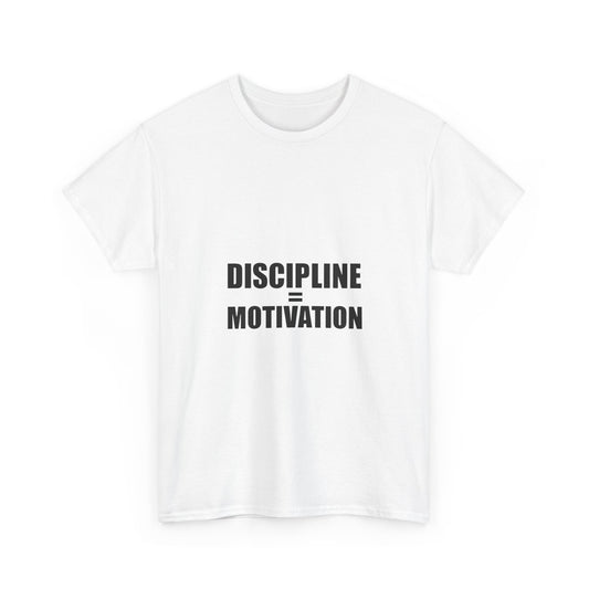 Discipline Over Motivation T-Shirt — Minimalist Motivational Tee