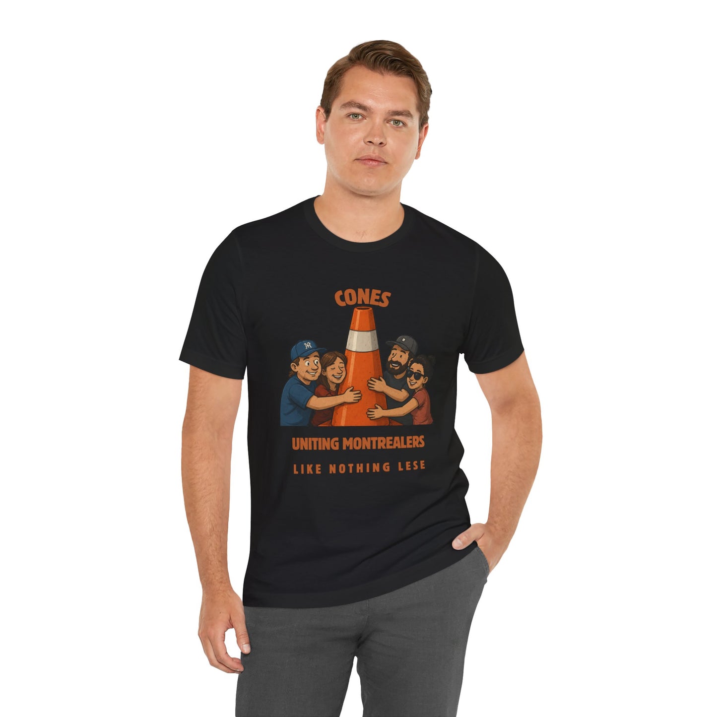 Cones Uniting Montrealers T-Shirt — "Like Nothing Else" Community Tee